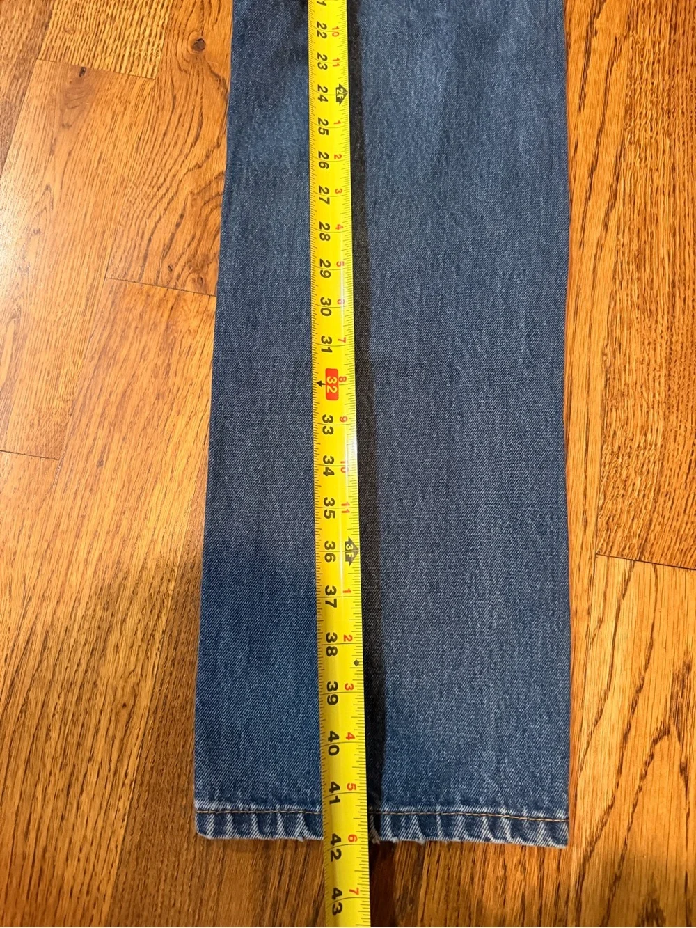 Levi's 505 Men's Straight Leg Denim Jeans in Faded Blue